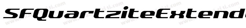 SFQuartziteExtended Oblique字体转换